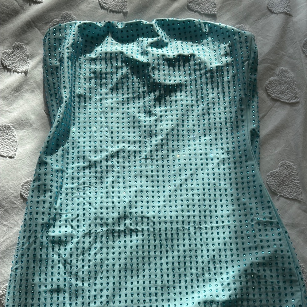 Strapless Studded Dress